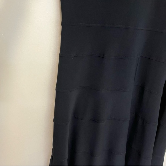 NWT Anne Klein Black Beaded Halter Midi Dresss - Picture 5 of 15